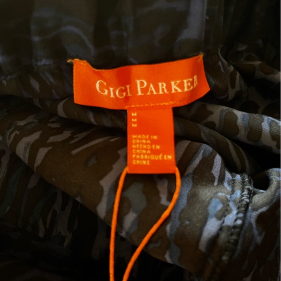 NWT  Gigi Parker wide legs palazzo pant Blended Leopard Eclipse - Picture 5 of 9